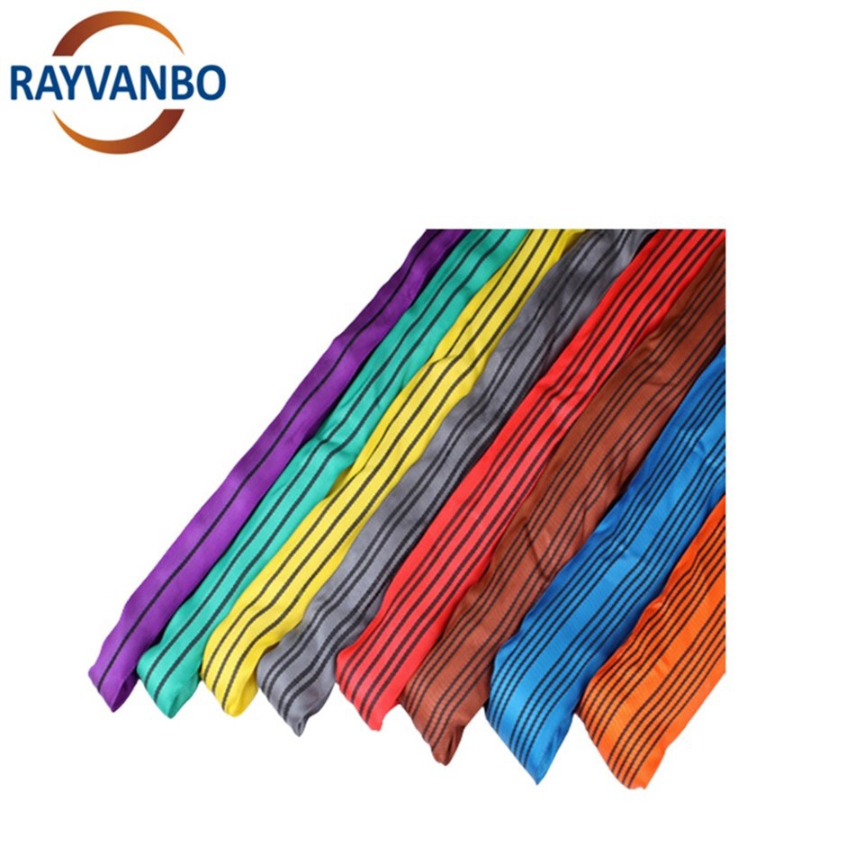 High Quality 1t 5t 10t Capacity 1-100m Customized Webbing Sling Round Sling Lifting Product For Sale price